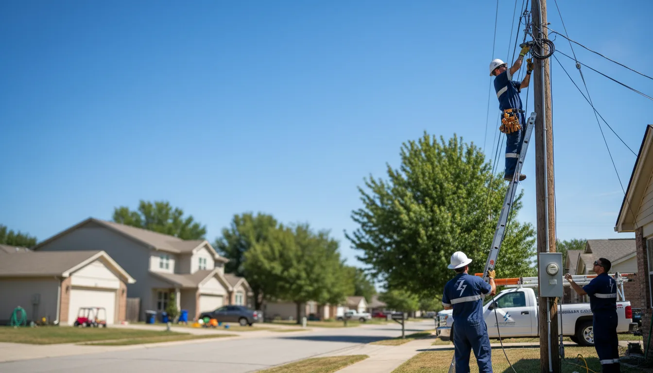 Residential electrician providing installation services in Torrance, PA